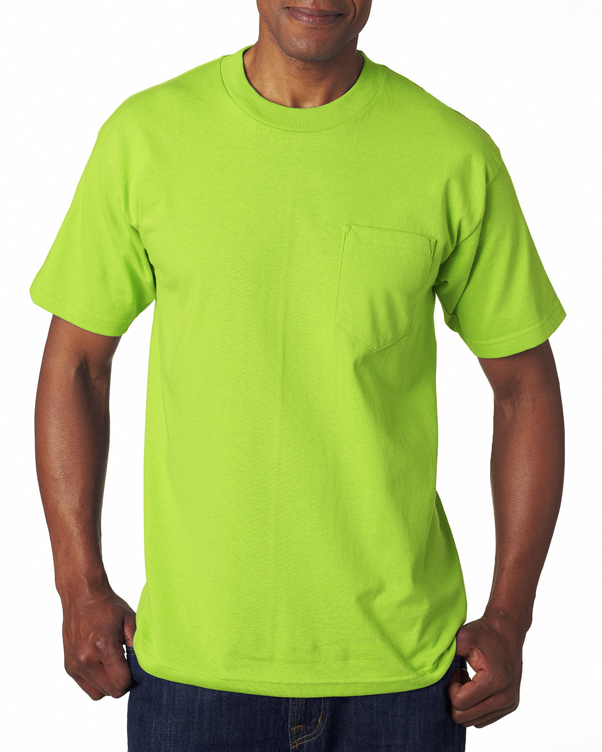 Bayside Adult 6.1 oz., 100% Cotton Pocket T-Shirt