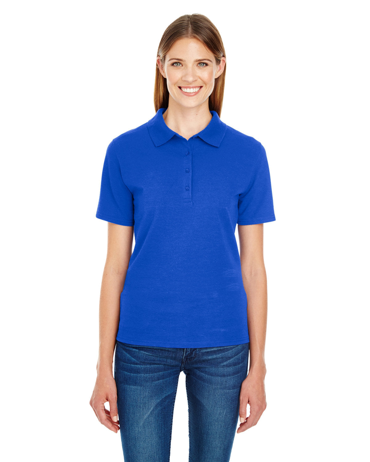 stay-fresh-and-stylish-with-the-hanes-ladies-x-temp-pique-Polo Shirt-comfortable-and-versatile-for-every-occasion