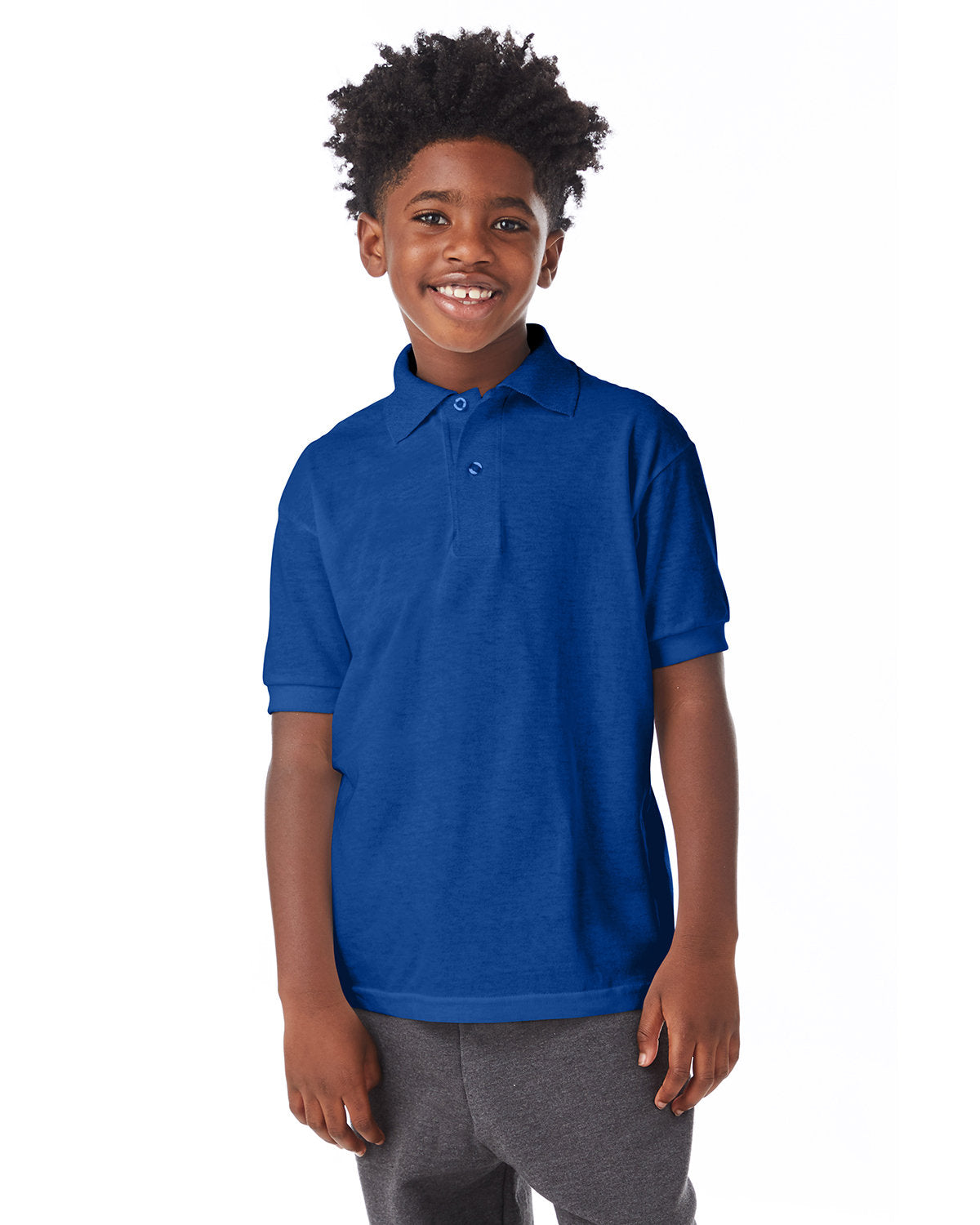 STYLE-AND-SUSTAINABILITY-COMBINED-HANES-YOUTH-ECOSMARTÃ‚Â®-JERSEY-KNIT-POLO-MADE-WITH-50-50-ECO-FRIENDLY-BLEND