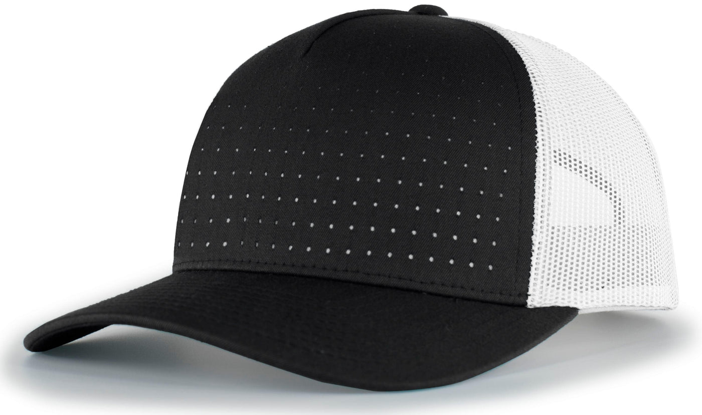 Perforated 5-Panel Trucker Snapback Cap - Apparel Globe