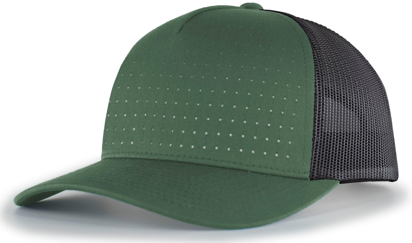 Perforated 5-Panel Trucker Snapback Cap - Apparel Globe