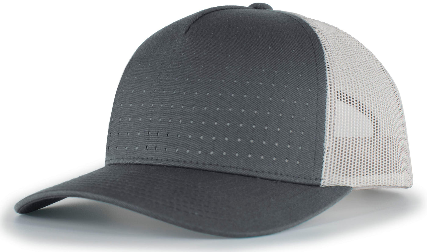 Perforated 5-Panel Trucker Snapback Cap - Apparel Globe