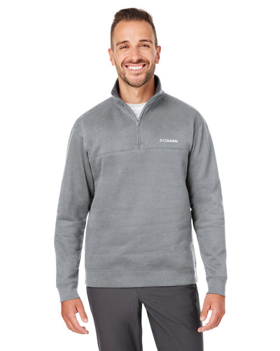 COLUMBIA Men's Hart Mountain Half-Zip Sweater: Elevate Your Style with Cozy Sophistication"