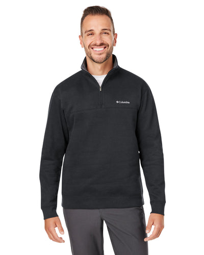 COLUMBIA Men's Hart Mountain Half-Zip Sweater: Elevate Your Style with Cozy Sophistication"