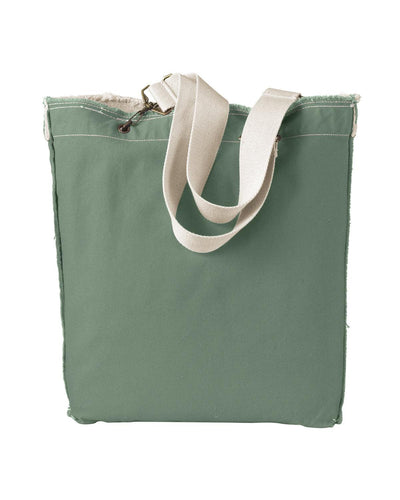 Direct-Dyed Raw-Edge Tote - Apparel Globe