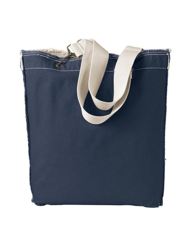 Direct-Dyed Raw-Edge Tote - Apparel Globe