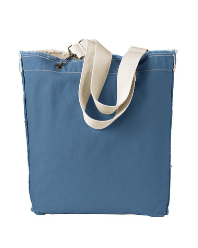 Direct-Dyed Raw-Edge Tote - Apparel Globe