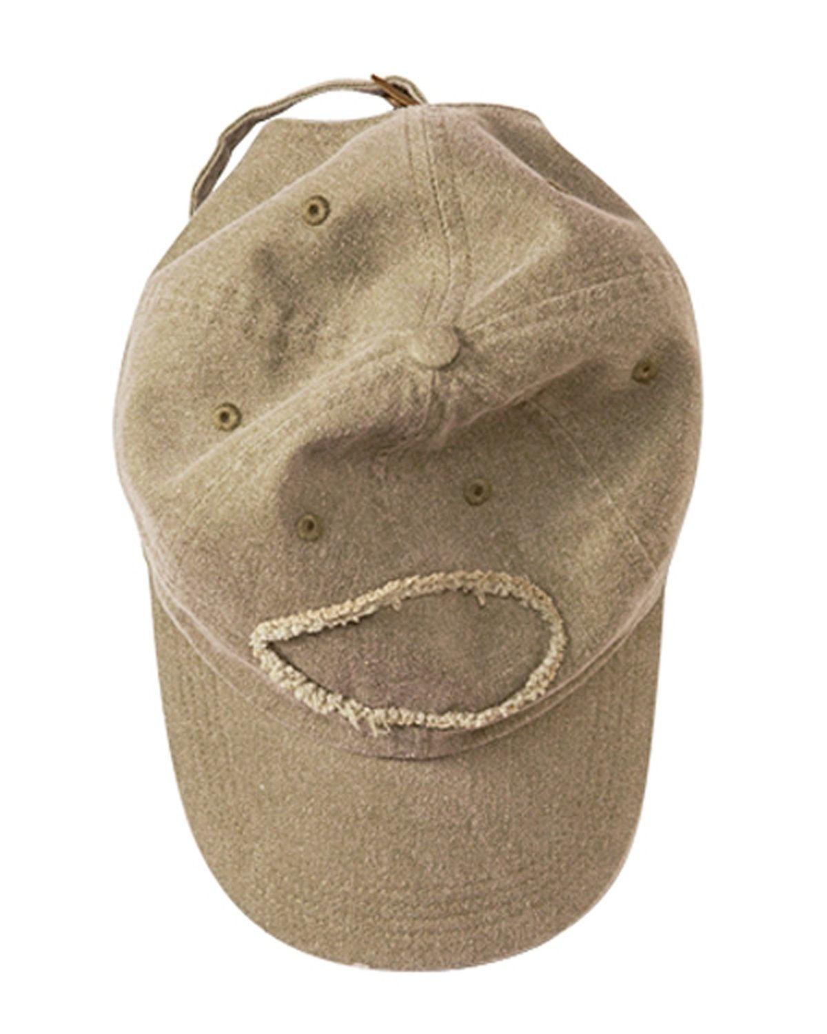 Pigment-Dyed Raw-Edge Patch Baseball Cap - Apparel Globe