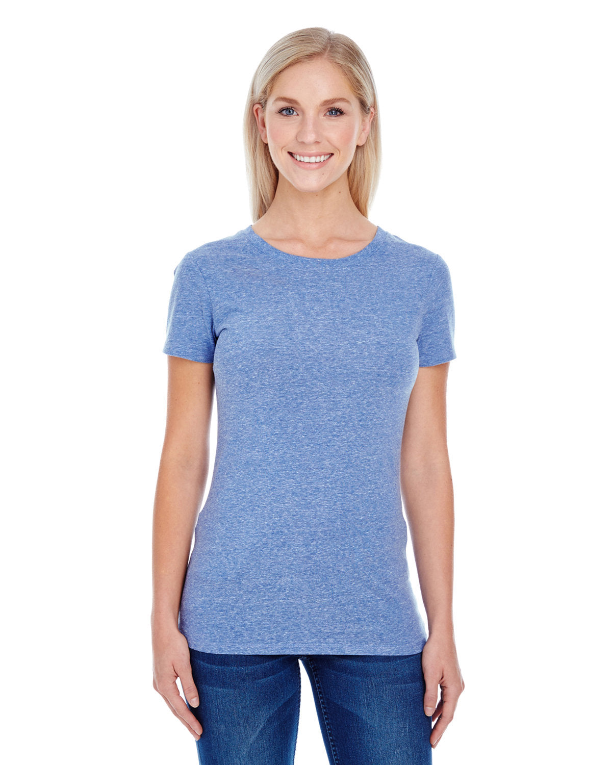 "Threadfast Apparels Ladies' Triblend Short-Sleeve T-Shirt - Softness, Style, and Versatility" - Apparel Globe