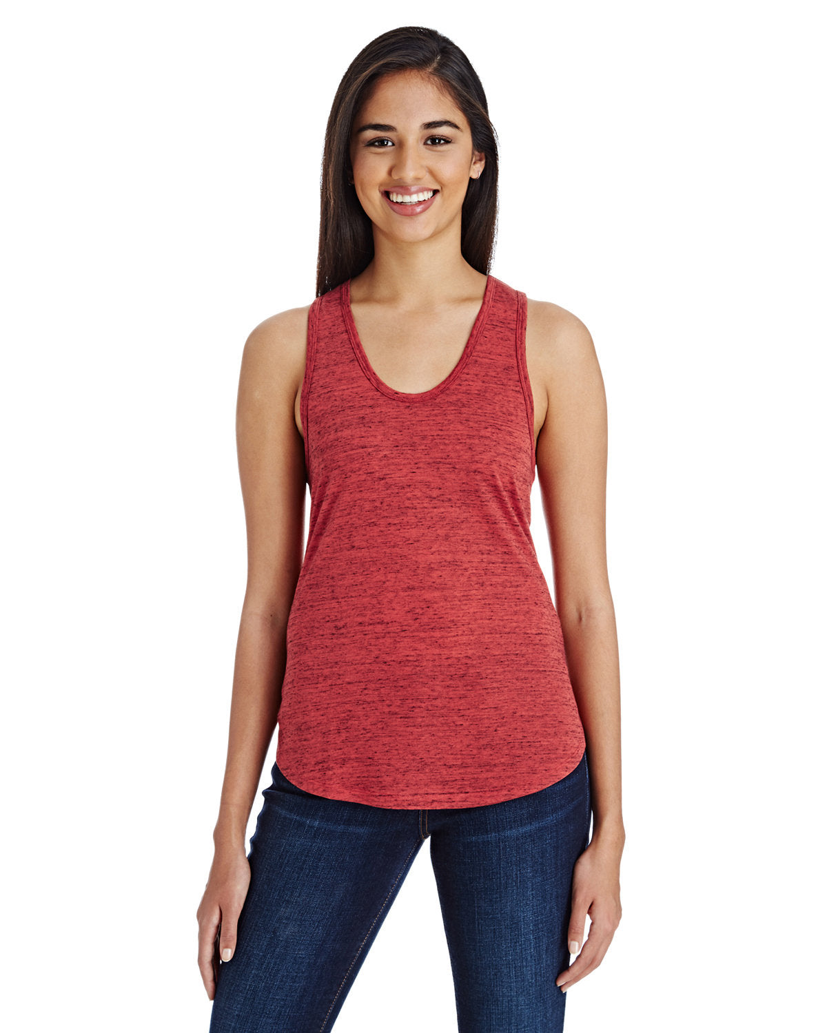 "Stay Cool and Chic with Threadfast Apparels Ladies' Blizzard Jersey Racer Tank!" - Apparel Globe