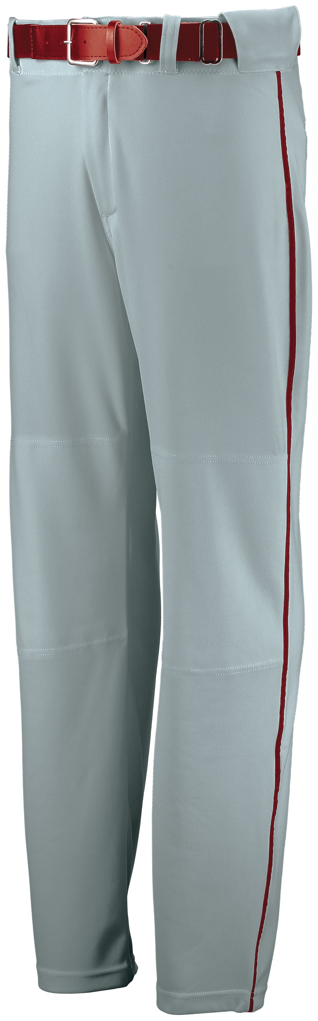 Step Up to the Plate in Style with Russell Team Youth Open Bottom Piped Baseball Pant - Apparel Globe