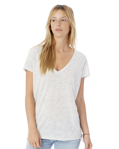 Ladies' Slinky-Jersey V-Neck T-Shirt - Apparel Globe