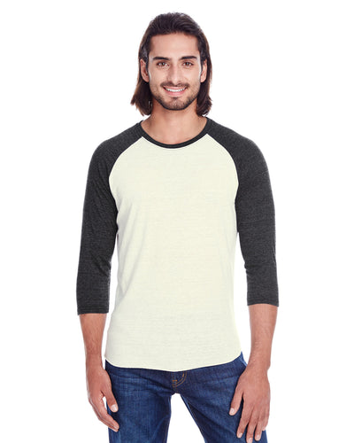 Unisex Triblend 3/4-Sleeve Raglan - Apparel Globe