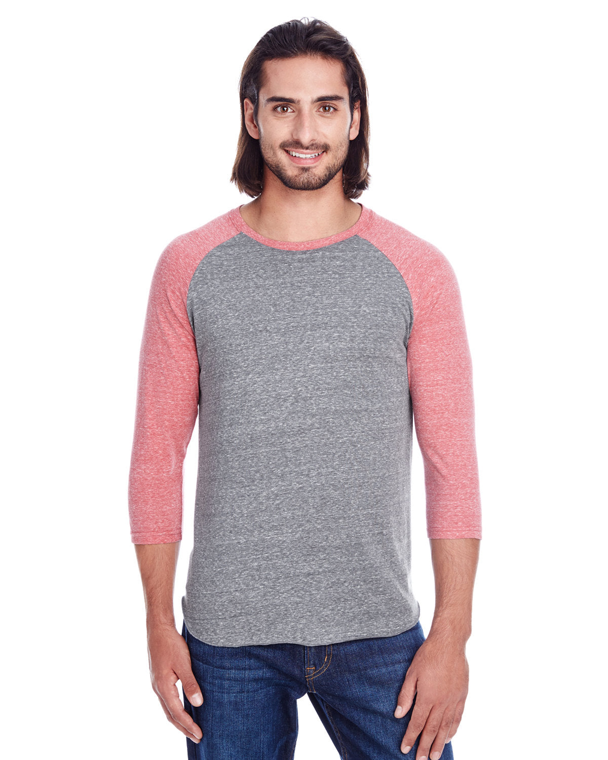 "Threadfast Apparels Unisex Triblend 3/4-Sleeve Raglan - Classic Style with a Modern Twist" - Apparel Globe