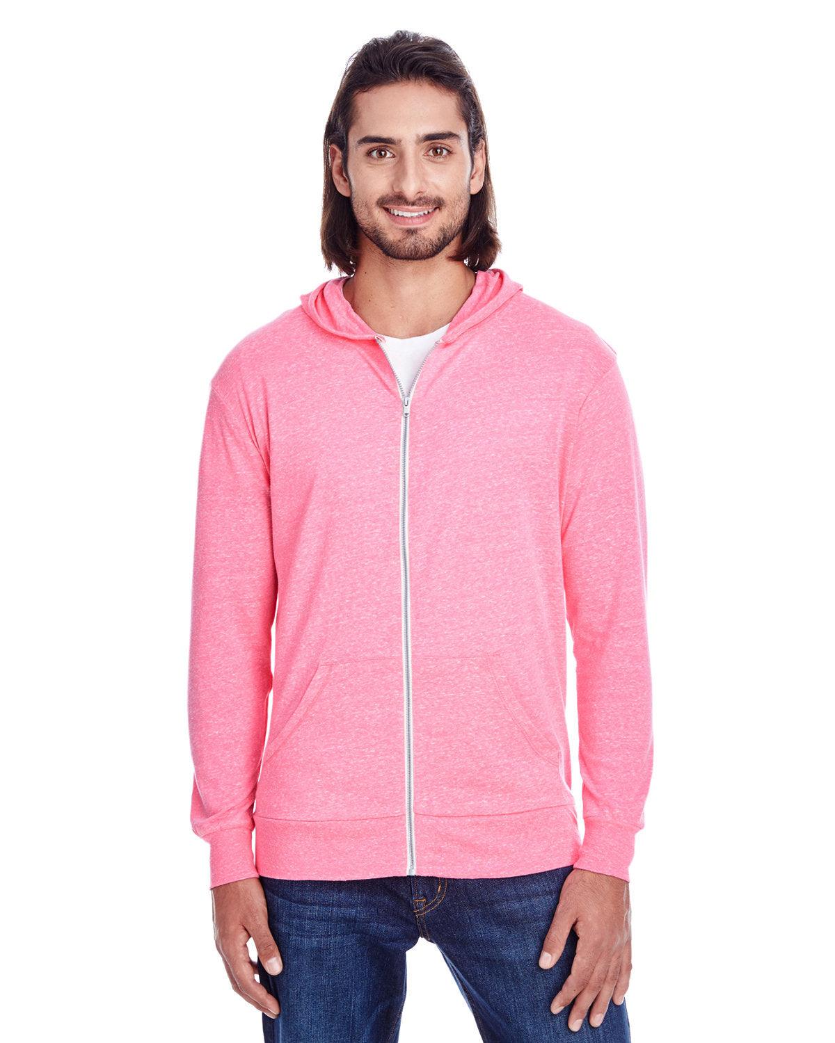 Unisex Triblend Full-Zip Light Hoodie - Apparel Globe