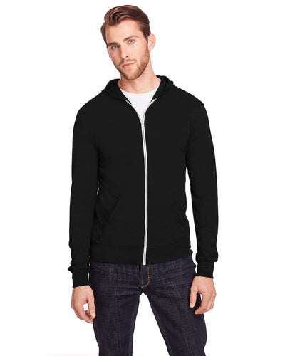 Unisex Triblend Full-Zip Light Hoodie - Apparel Globe