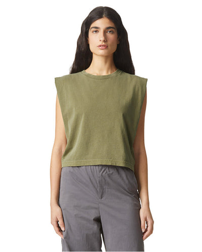 American Apparel: Embrace Bold Style and Comfort with the Heavyweight Cotton Women's Garment Dyed Muscle