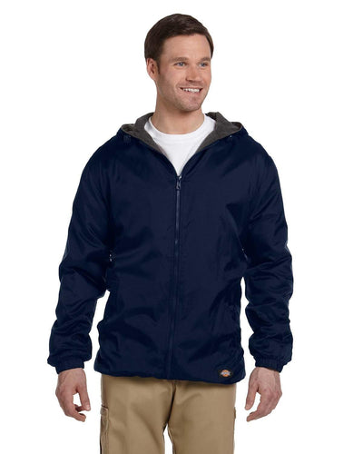 Men's Fleece-Lined Hooded Nylon Jacket - Apparel Globe