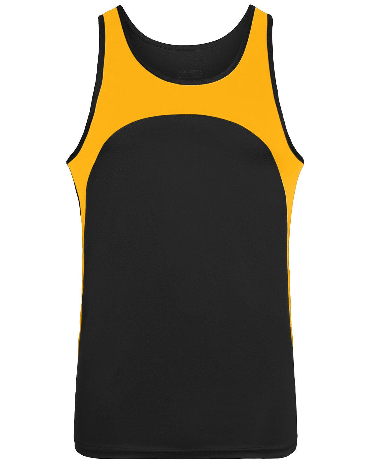 Adult Wicking Polyester Sleeveless Jersey with Contrast Inserts - Apparel Globe