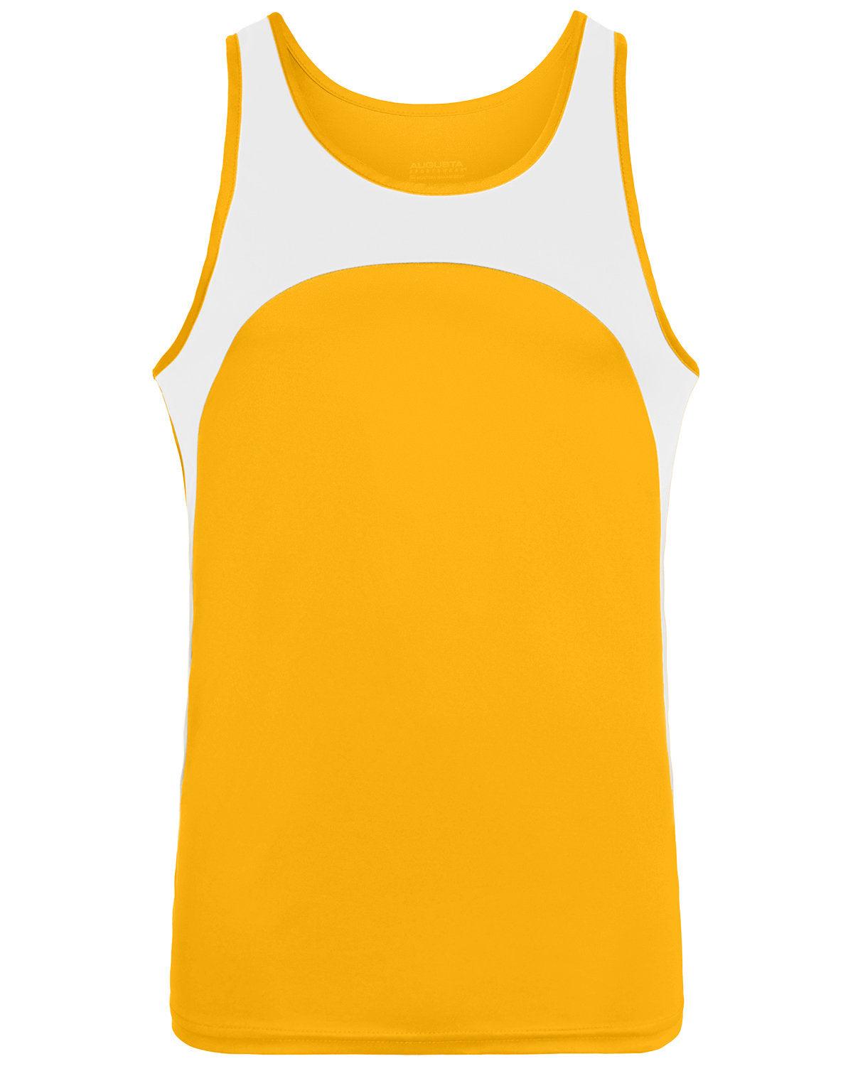 Adult Wicking Polyester Sleeveless Jersey with Contrast Inserts - Apparel Globe