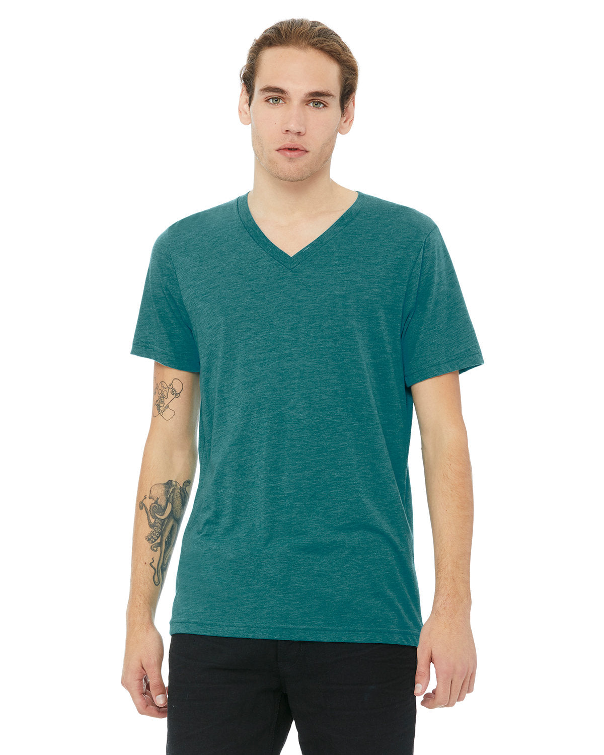 Bella + Canvas Unisex Triblend V-Neck T-Shirt: Versatile Comfort and Modern Style