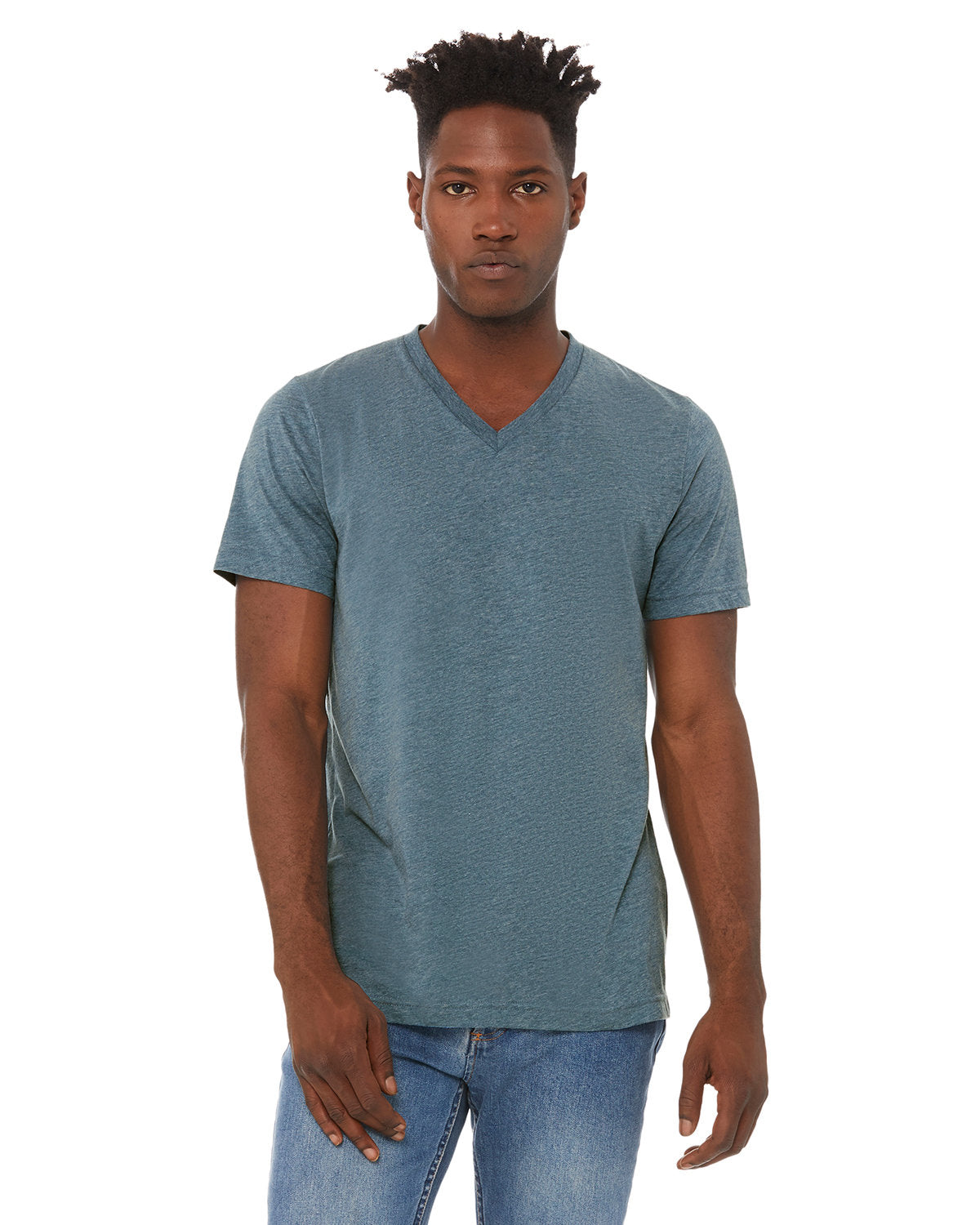 Bella + Canvas Unisex Triblend V-Neck T-Shirt: Versatile Comfort and Modern Style