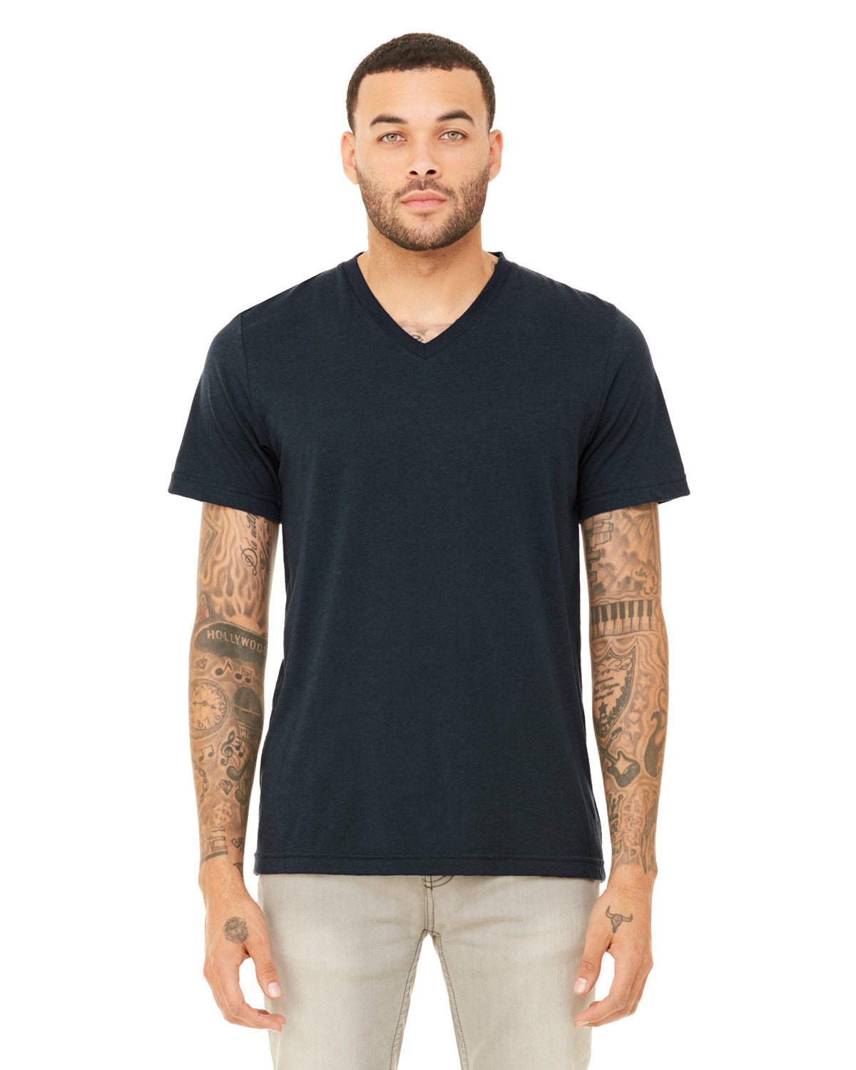 Bella + Canvas Unisex Triblend V-Neck T-Shirt: Versatile Comfort and Modern Style