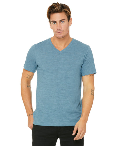 STYLISH-COMFORT-DISCOVER-THE-BELLA-CANVAS-UNISEX-TEXTURED-JERSEY-V-NECK-T-SHIRT