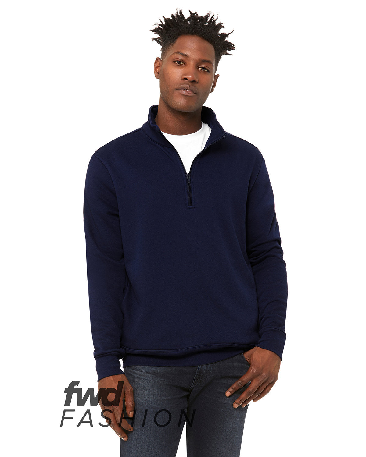 FWD Fashion Unisex Quarter Zip Pullover Fleece - Apparel Globe