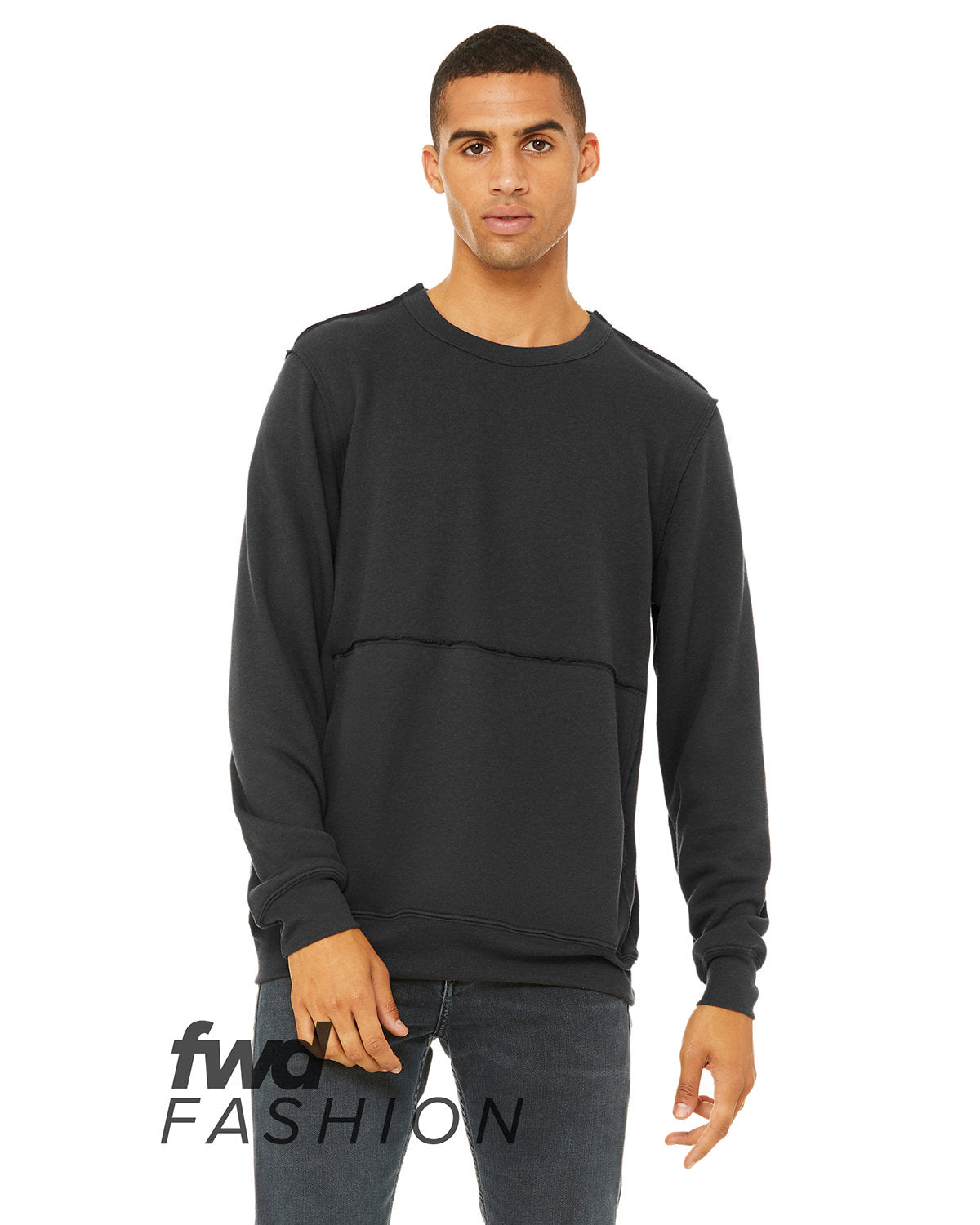 FWD Fashion Unisex Raw Seam Crewneck Pullover - Apparel Globe