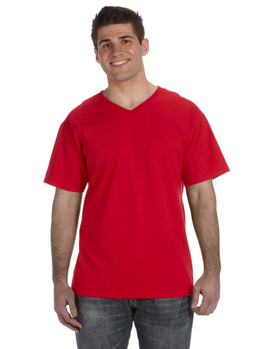 Fruit of the Loom Adult HD Cottonâ„¢ V-Neck T-Shirt: Classic Comfort with a Stylish Twist