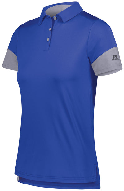 "ELEVATE YOUR STYLE WITH THE RUSSELL TEAM LADIES HYBRID POLO"