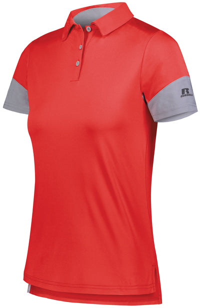 "ELEVATE YOUR STYLE WITH THE RUSSELL TEAM LADIES HYBRID POLO"