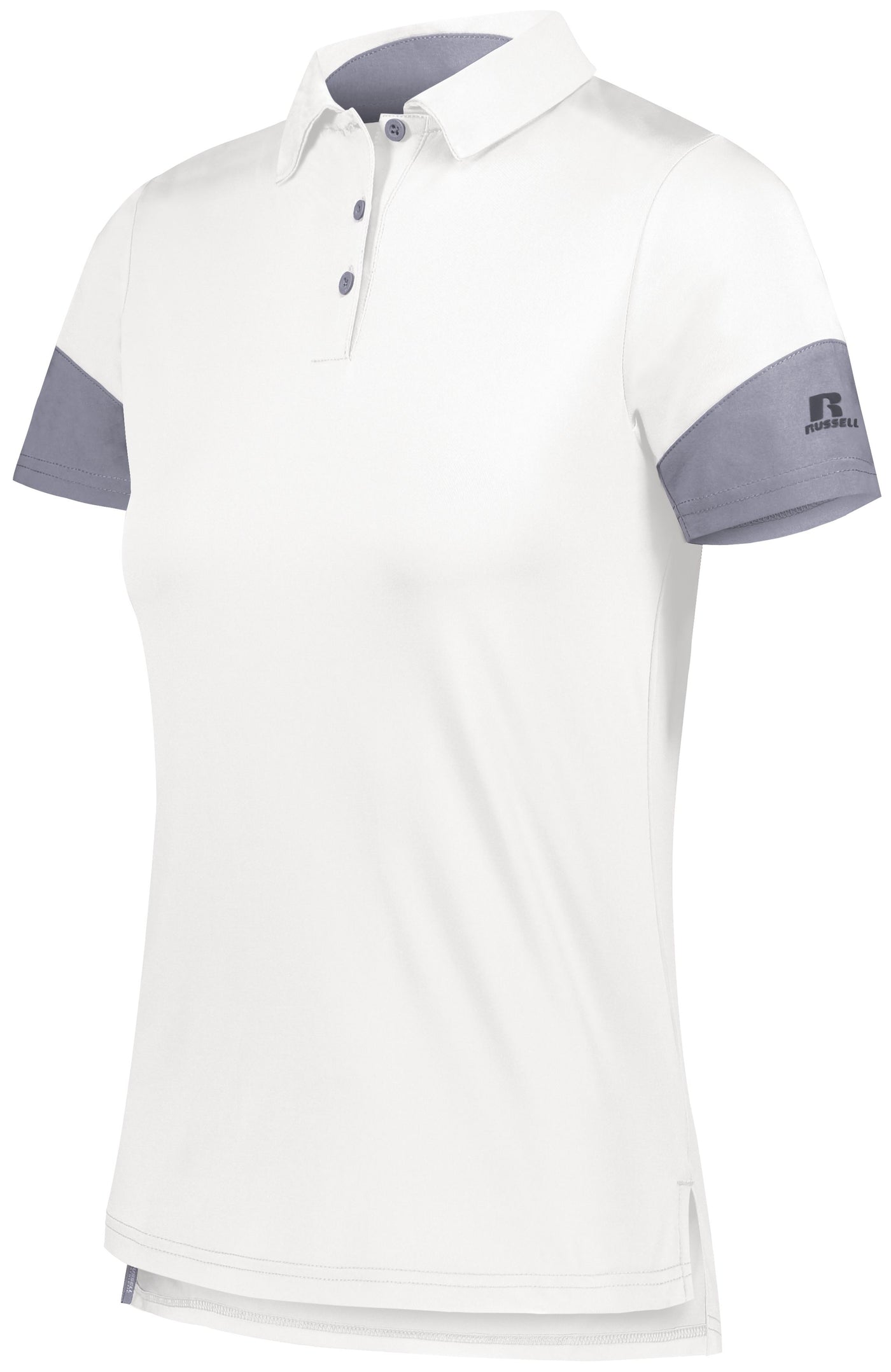 "ELEVATE YOUR STYLE WITH THE RUSSELL TEAM LADIES HYBRID POLO"