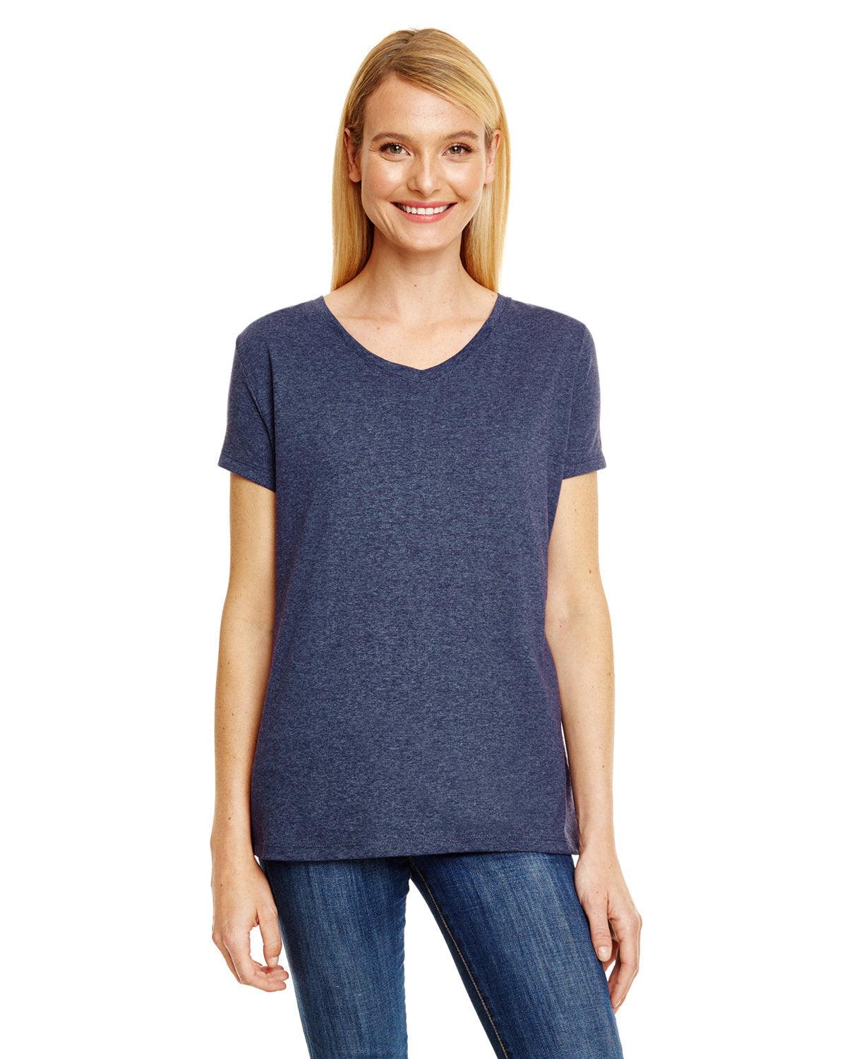 Hanes Ladies' Perfect-T Triblend V-Neck T-Shirt - Ultimate Comfort and Style - Apparel Globe