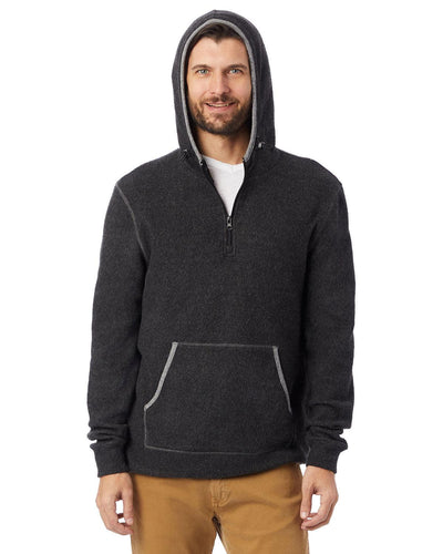 Adult Quarter Zip Fleece Hooded Sweatshirt - Apparel Globe