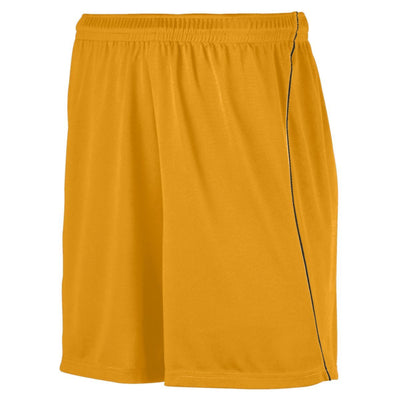 YOUTH WICKING SOCCER SHORTS WITH PIPING - Apparel Globe