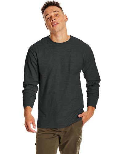 UNMATCHED-DURABILITY-AND-COMFORT-HANES-ADULT-LONG-SLEEVE-BEEFY-T