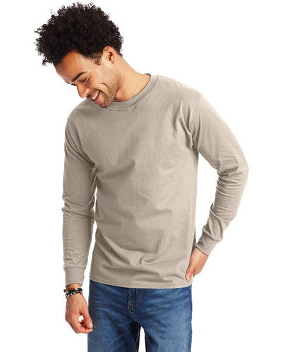 UNMATCHED-DURABILITY-AND-COMFORT-HANES-ADULT-LONG-SLEEVE-BEEFY-T