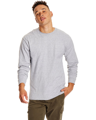 UNMATCHED-DURABILITY-AND-COMFORT-HANES-ADULT-LONG-SLEEVE-BEEFY-T