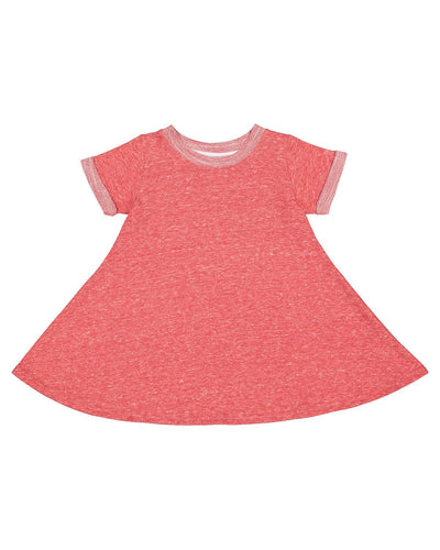 Toddler Girl's Harborside Melange French Terry Twirl Dress - Apparel Globe