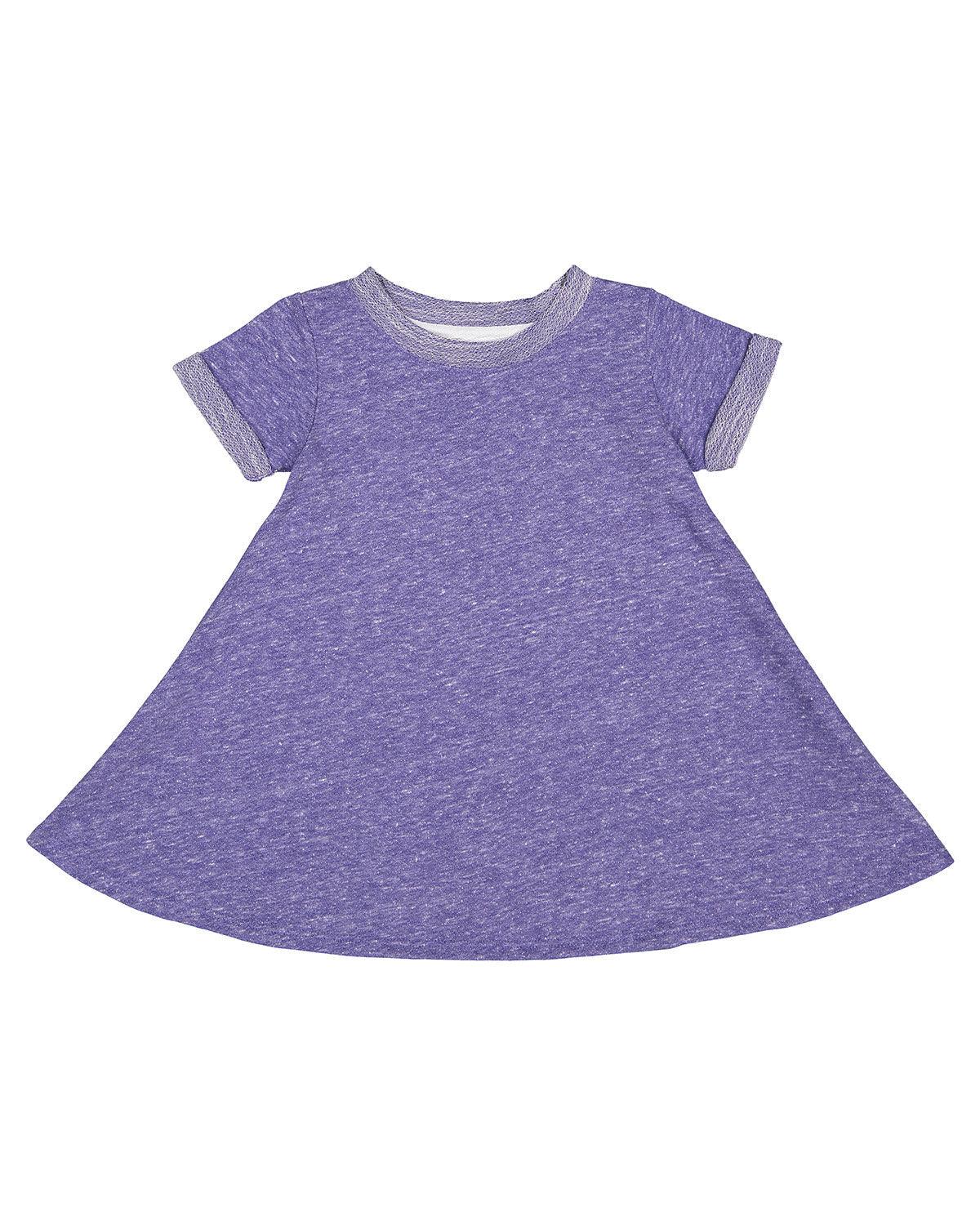 Toddler Girl's Harborside Melange French Terry Twirl Dress - Apparel Globe