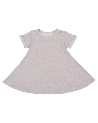 Toddler Girl's Harborside Melange French Terry Twirl Dress - Apparel Globe