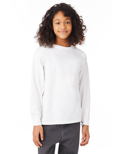 THE-AUTHENTIC-COMFORT-HANES-YOUTH-AUTHENTIC-T-LONG-SLEEVE-T-SHIRT