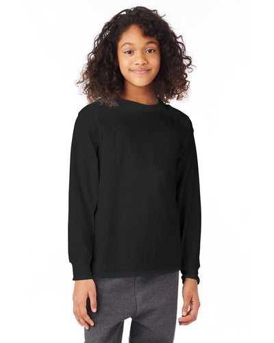 THE-AUTHENTIC-COMFORT-HANES-YOUTH-AUTHENTIC-T-LONG-SLEEVE-T-SHIRT