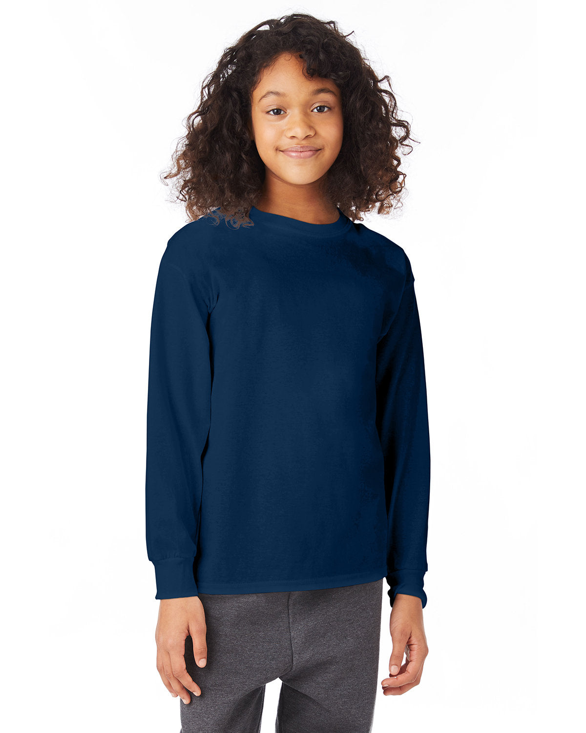 THE-AUTHENTIC-COMFORT-HANES-YOUTH-AUTHENTIC-T-LONG-SLEEVE-T-SHIRT