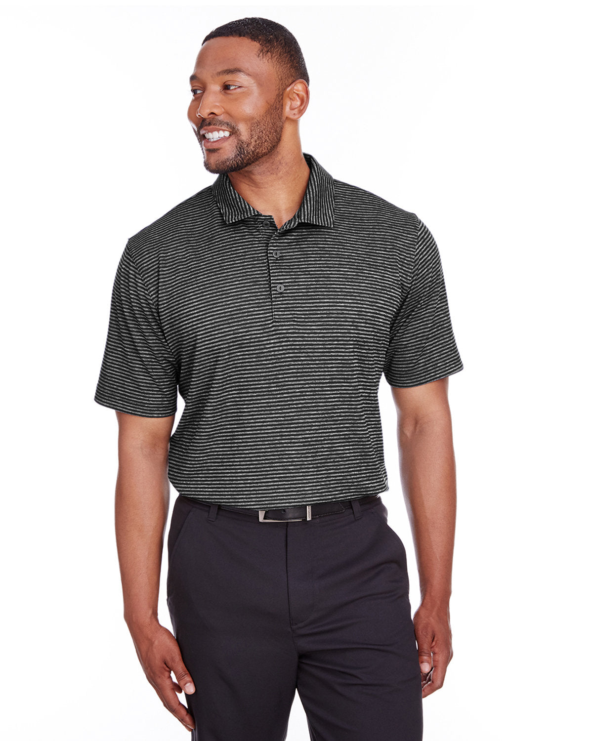 Men's Performance Stripe Polo - Apparel Globe