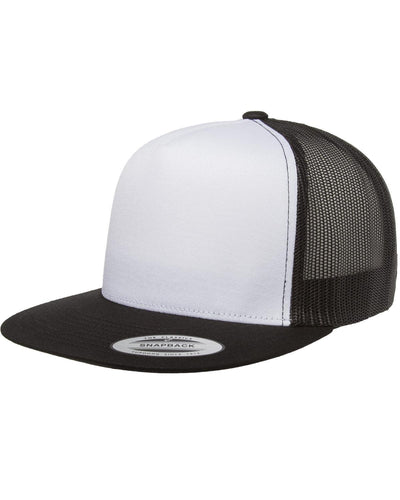 Adult Classic Trucker with White Front Panel Cap - Apparel Globe