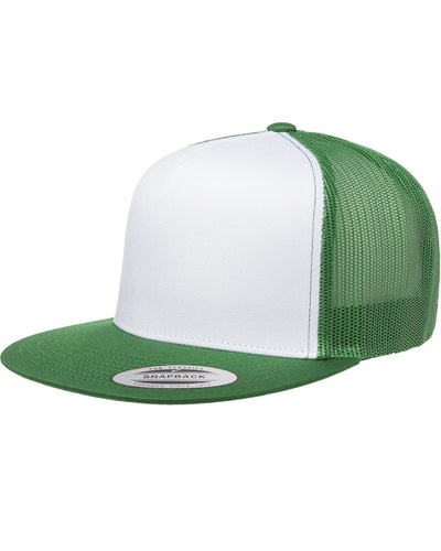 Adult Classic Trucker with White Front Panel Cap - Apparel Globe