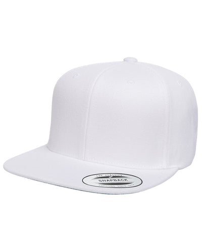 Yupoong Adult 6-Panel Structured Snapback: Classic Style with Flat Visor Sophistication